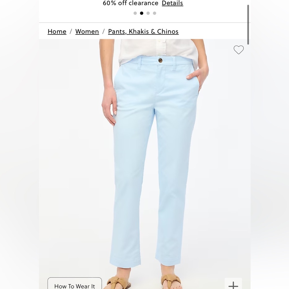 Jcrew high-rise girlfriend chino pant